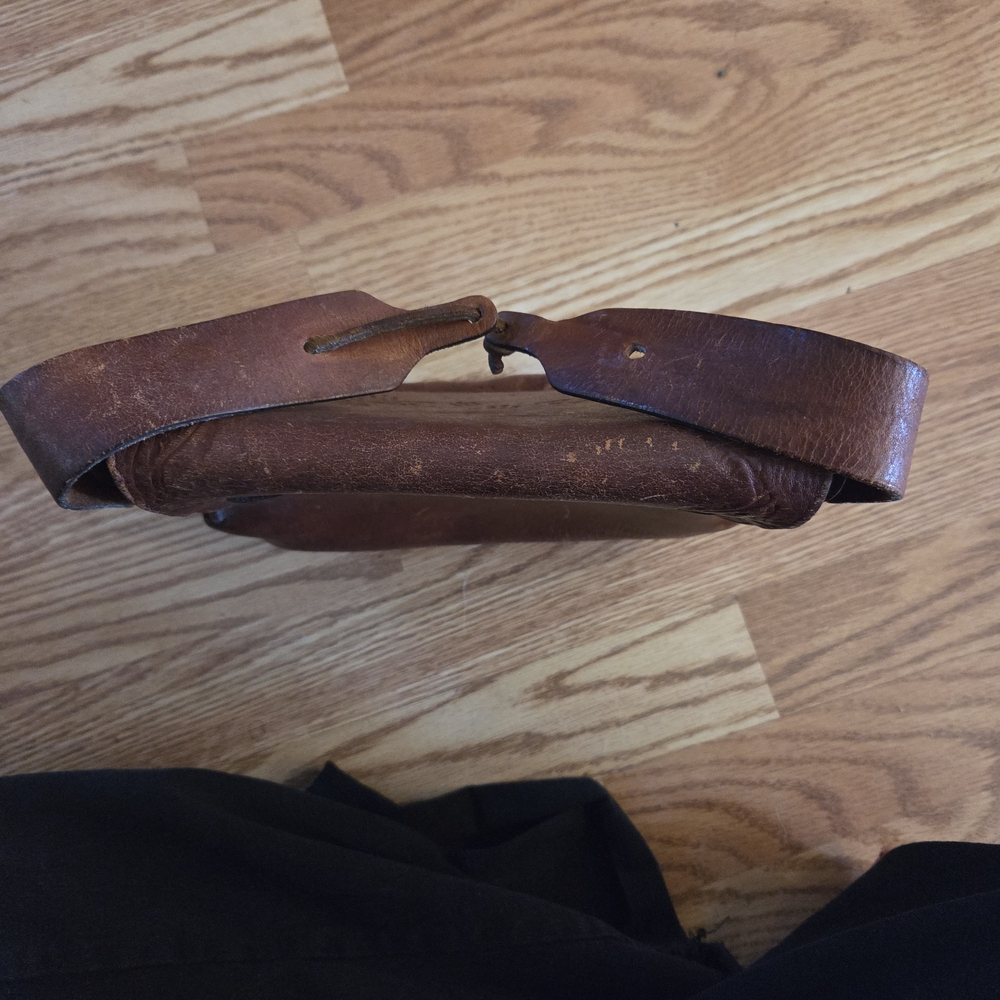 Vintage Tooled Leather Purse Handbag - Picture 6 of 8